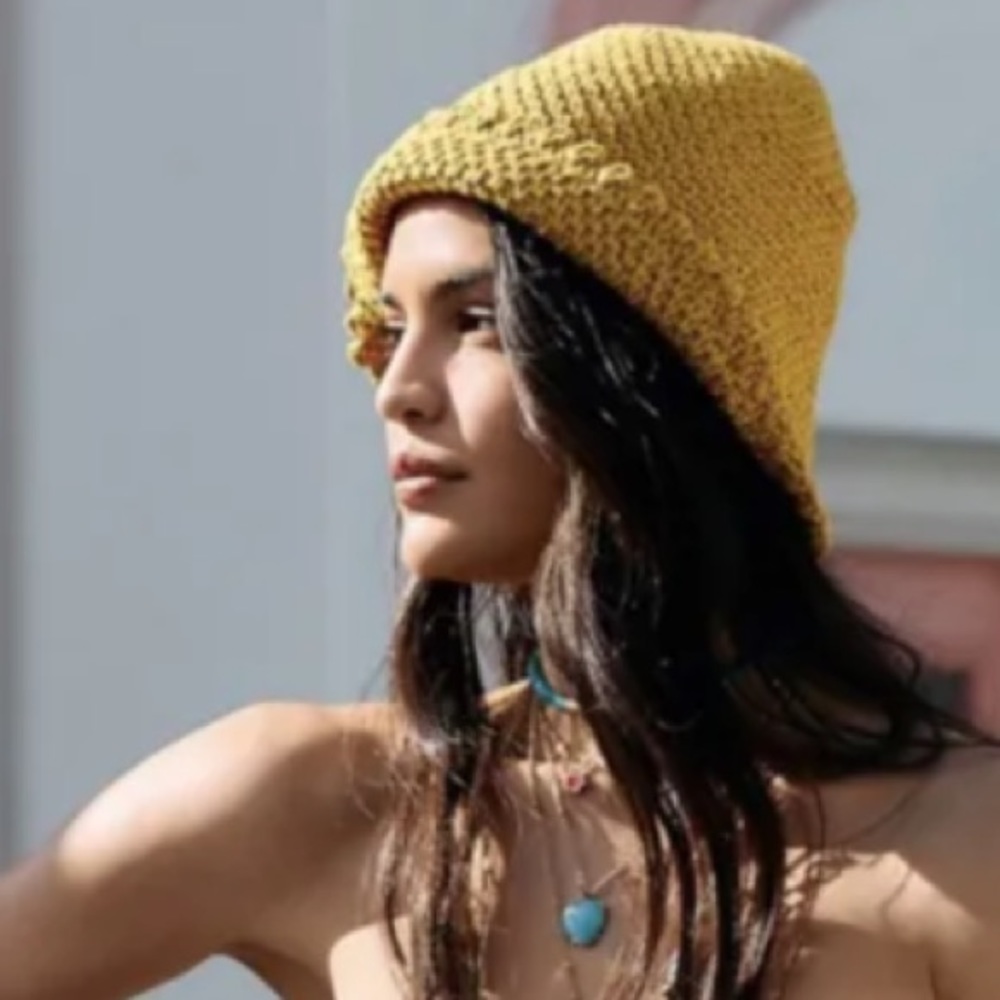 Free People Pixie Knit Bucket Hat New